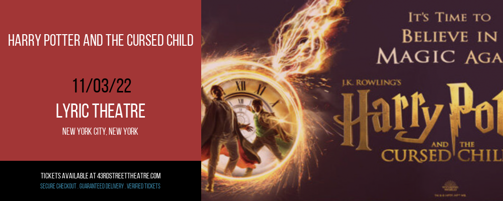 Harry Potter and The Cursed Child at Lyric Theatre tickets Harry Potter and The Cursed Child at Lyric Theatre