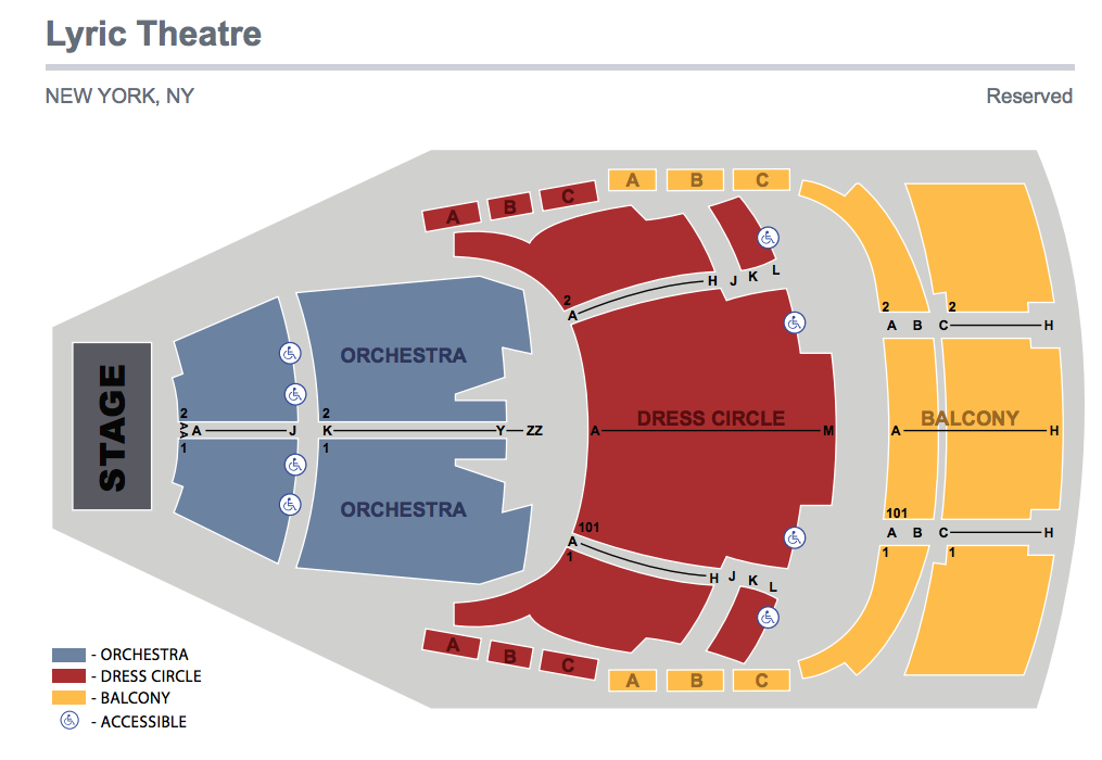 Harry Potter And The Cursed Child Seating Chart